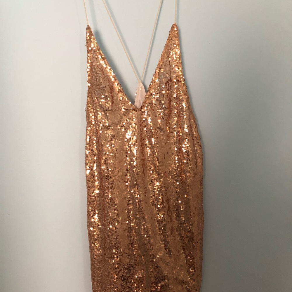 gold sparkly dress
